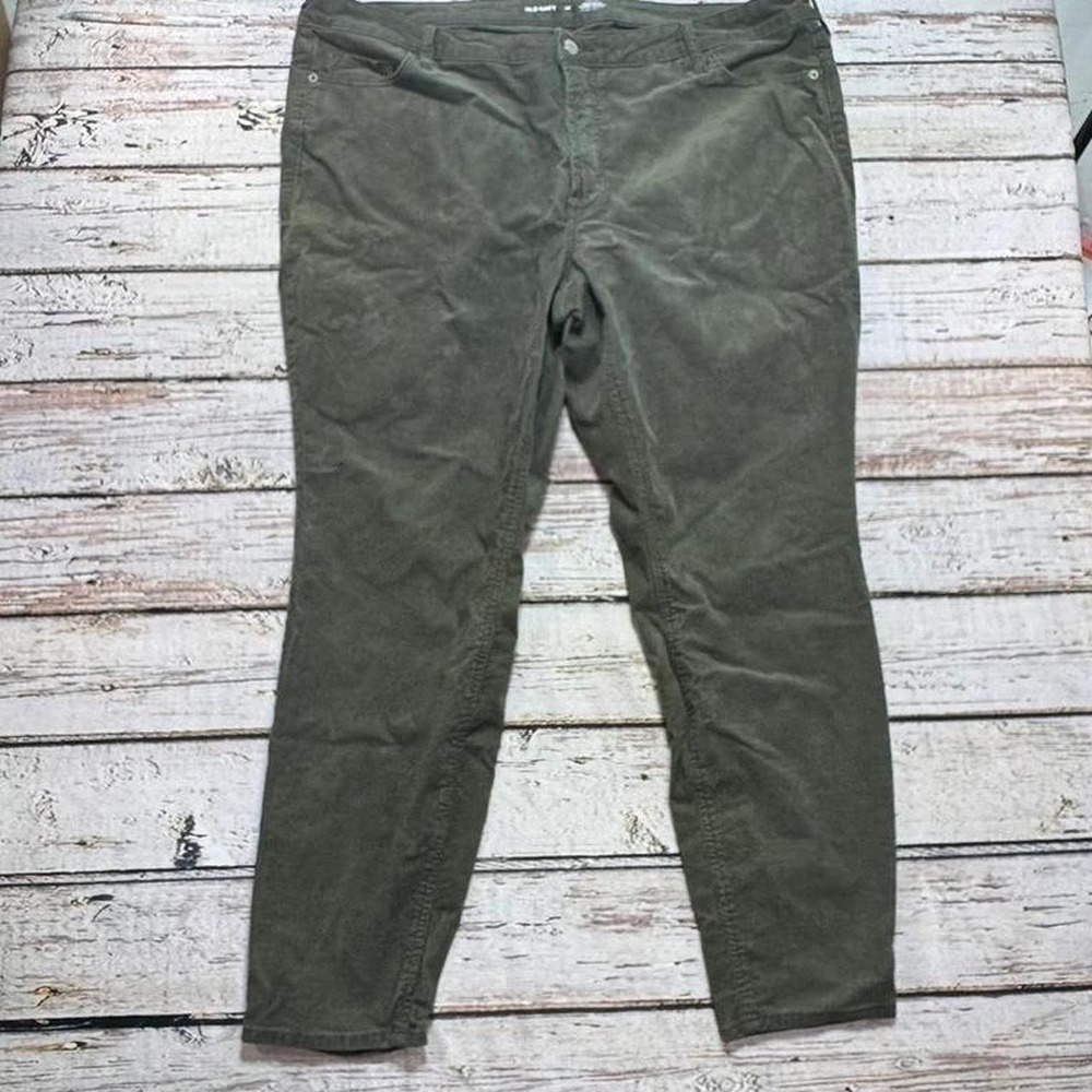 Old Navy sz 20 Women's Green Corduroy Casual Pants